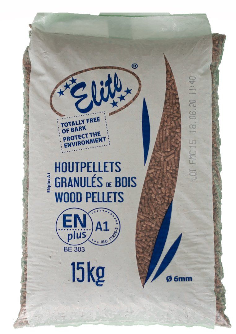 Zak Elite houtpellets blauw van 15 kilogram